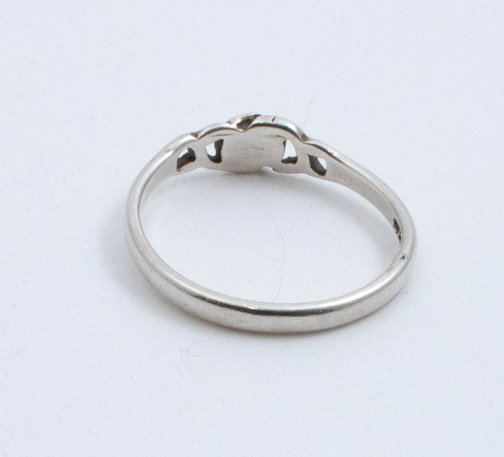 Vintage Sterling Silver Dainty Rose Ring! [Size 7 US] - 47Silver - 