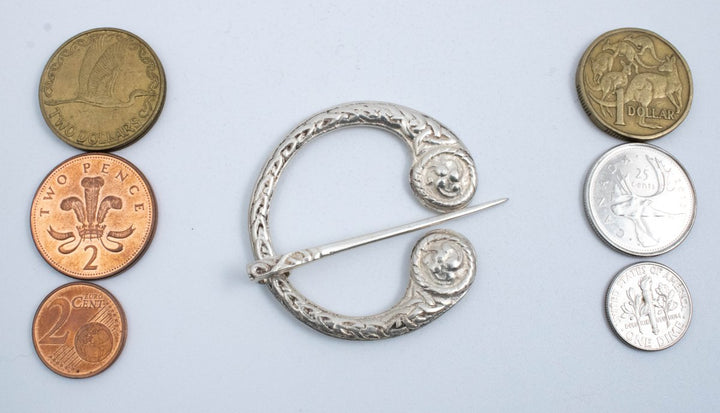 Vintage Sterling Silver Penannular Scottish Brooch! Made in Scotland!