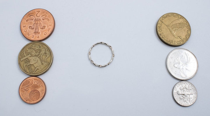 Vintage Sterling Silver Teensy Twisted Ring! [Size 4.5 US]